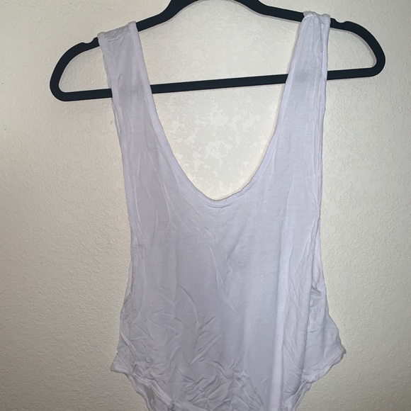 Nasty Gal Tops - White bodysuit nasty gal